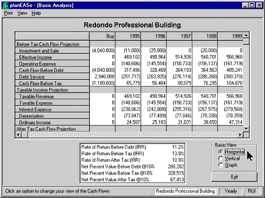 Basic Analysis (IRR, NPV, MIRR)