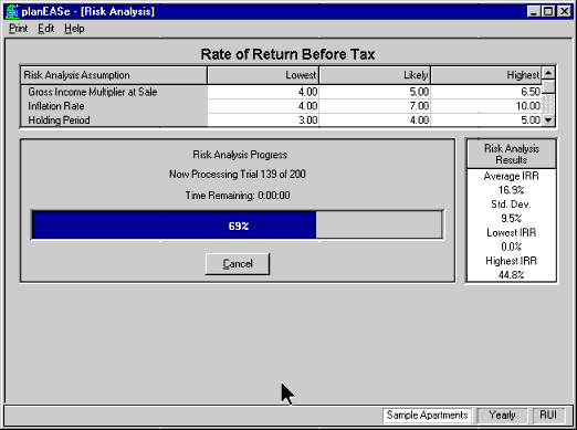 Risk Analysis (Monte Carlo Simulation)